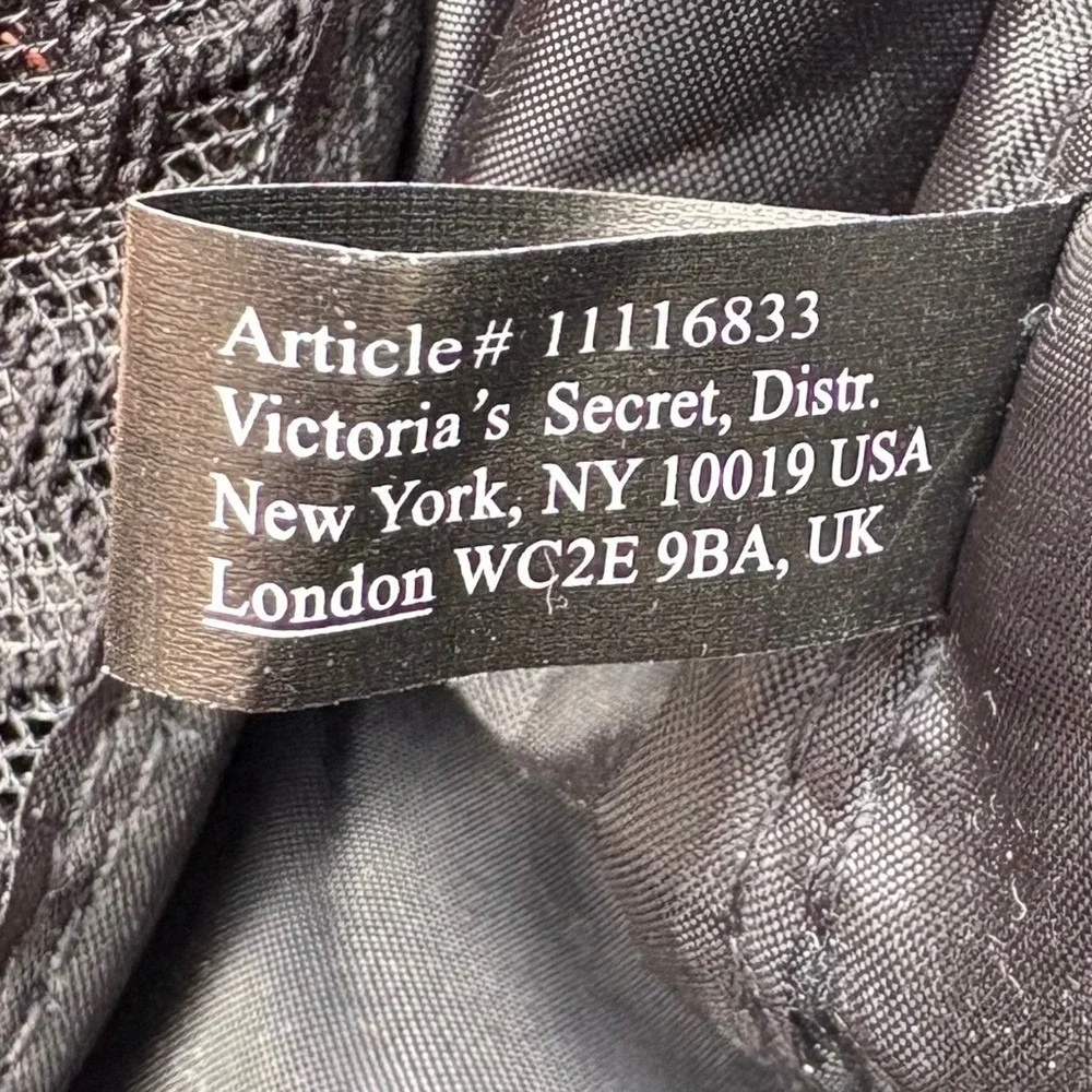 Victoria's Secret 100% Mesh Weekender Oversized Bag with‎ Patent Leather Trim